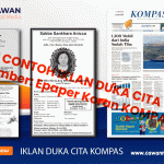 Harga Iklan Duka Cita di Koran Kompas Terbaru 2026: Tarif Korporasi & Personal Hitam Putih dan Berwarna