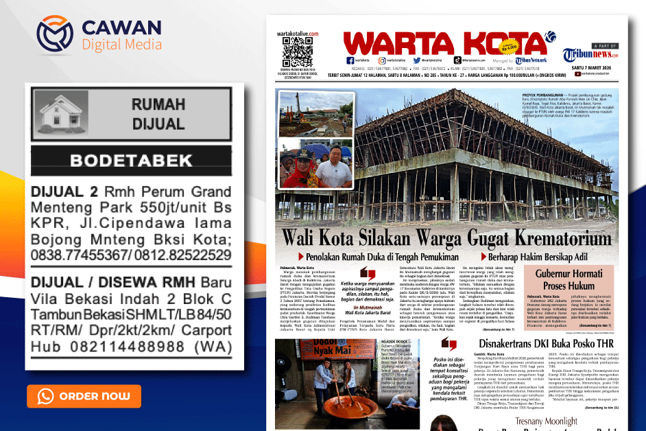 You are currently viewing Pasang Iklan Baris Jual Properti di Koran Warta Kota – Cara Cepat Menjual Rumah dan Tanah