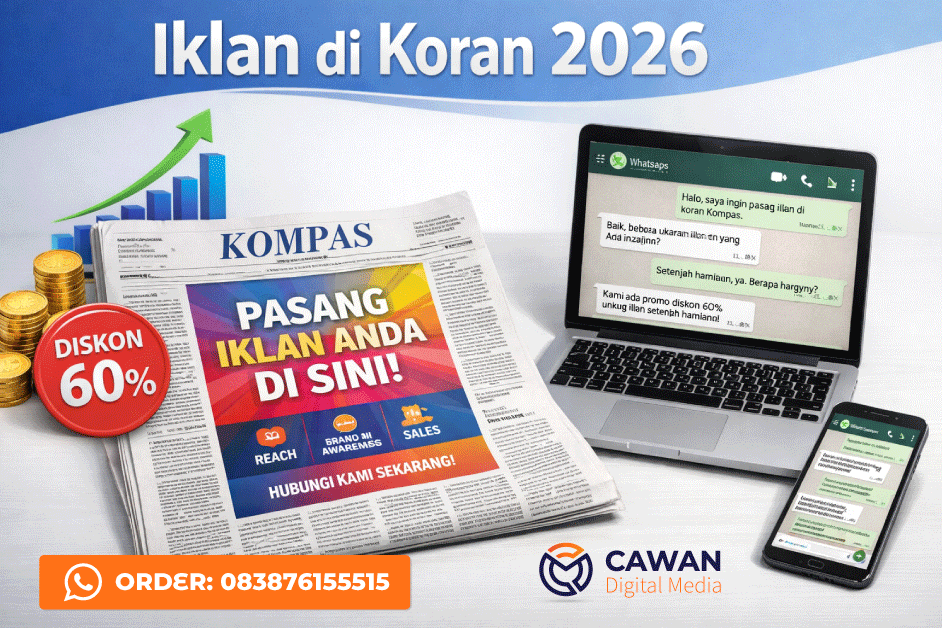 You are currently viewing Iklan di Koran 2026: Efektif? Tarif & Pasang Online Hemat 60%