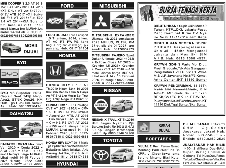 Read more about the article Pasang Iklan Jual Kendaraan di Pos Kota – Biro Iklan Koran Pos Kota Resmi & Harga Terbaik