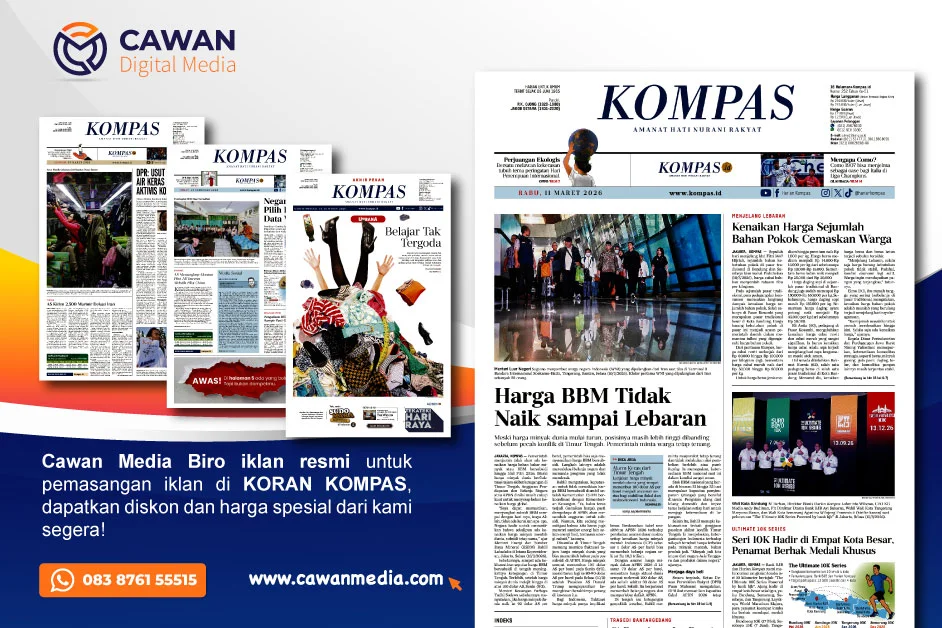You are currently viewing Biro Iklan Koran Kompas Resmi & Terpercaya – Cawan Media