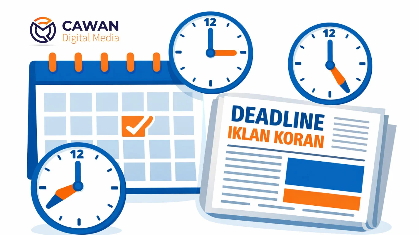 Read more about the article Deadline Iklan Koran 2026: Display & Baris, Jangan Sampai Terlewat