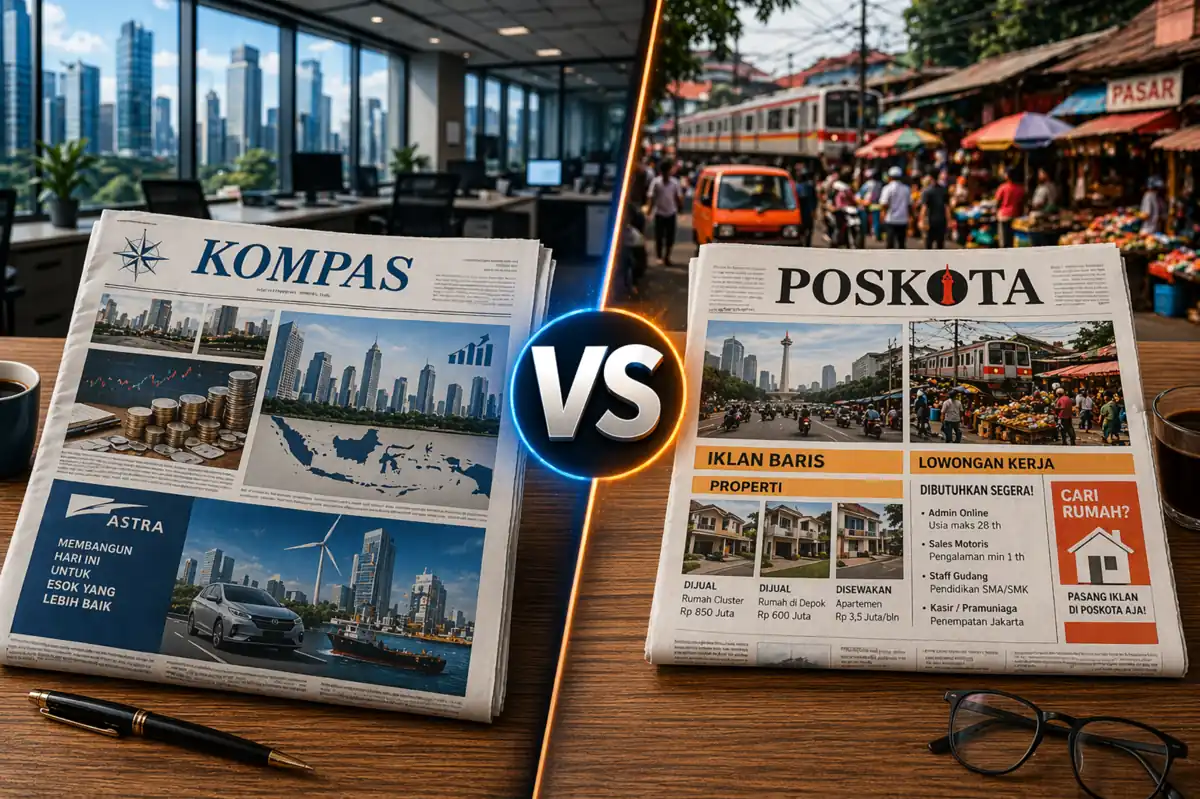 Read more about the article Kompas vs Poskota: Mana yang Lebih Bagus untuk Iklan? (Perbandingan Lengkap)