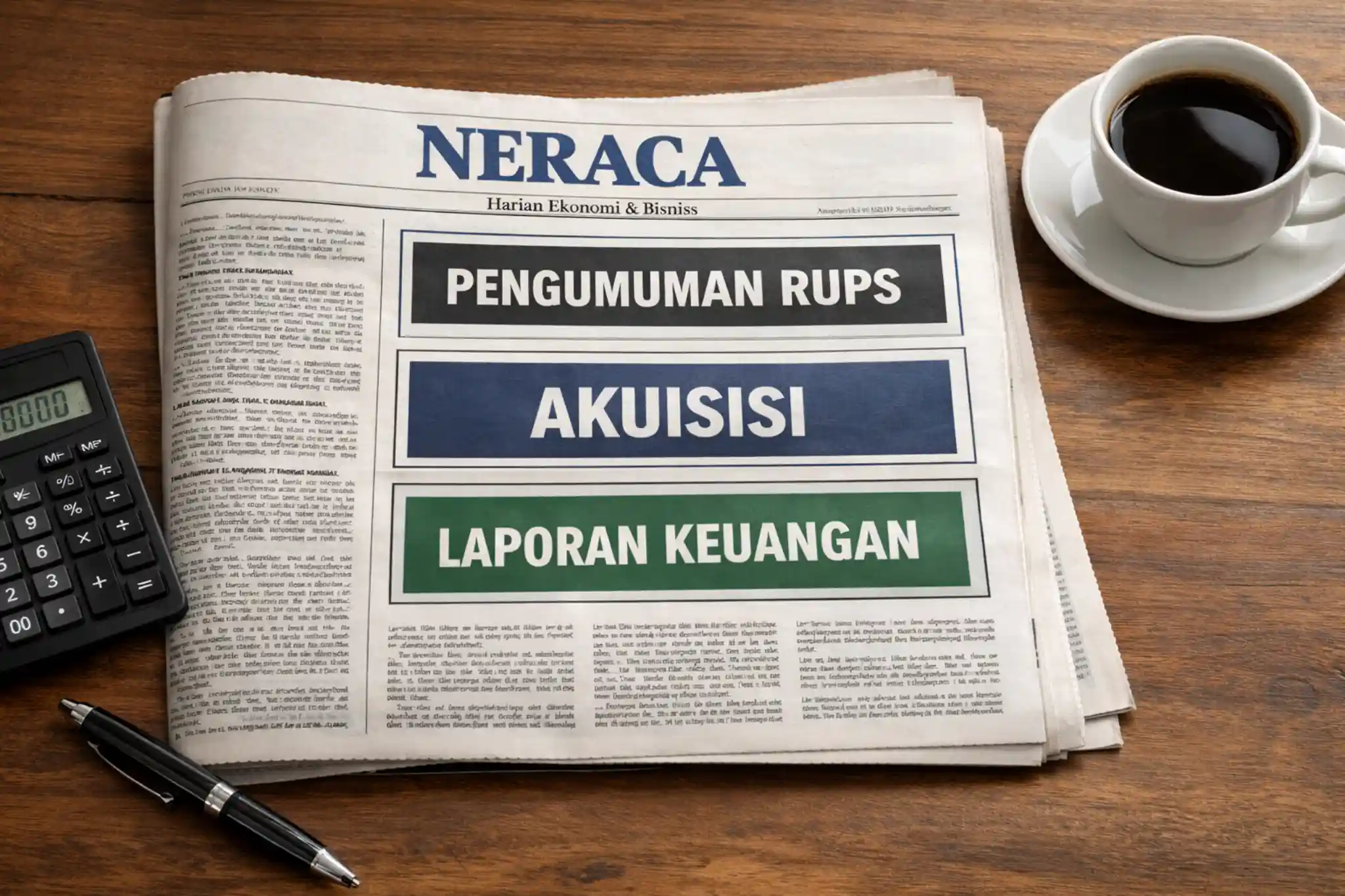 Read more about the article Pasang Iklan Koran Neraca untuk Pengumuman RUPS, Pailit, Akuisisi & Laporan Keuangan