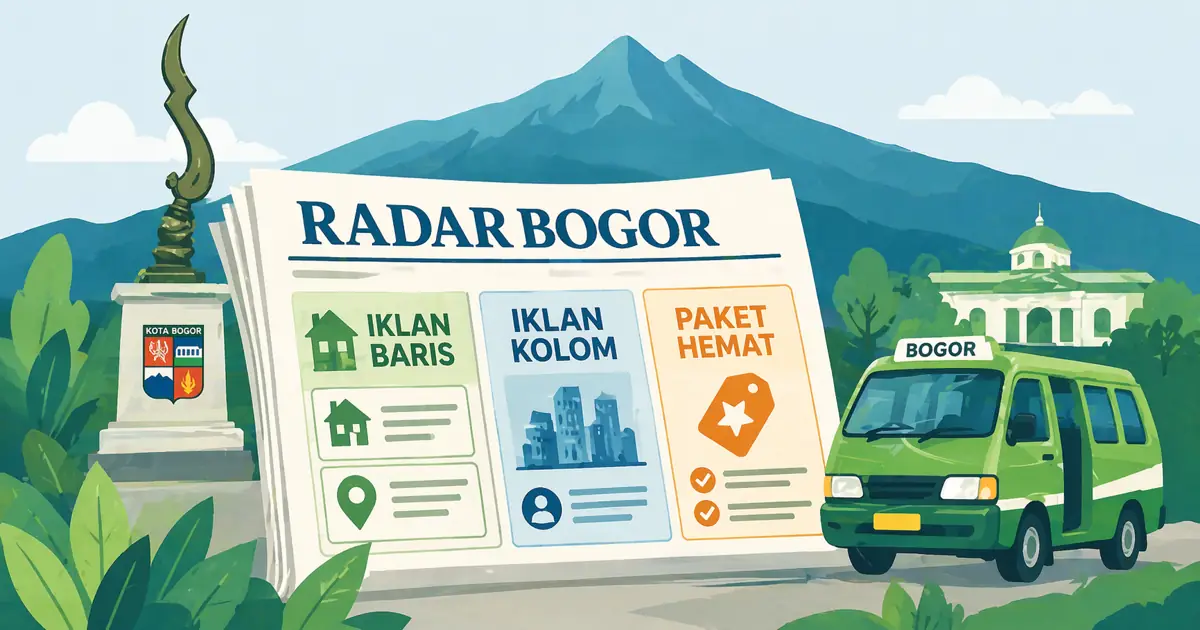 Read more about the article Pasang Iklan Koran Radar Bogor: Baris, Kolom, Paket Hemat