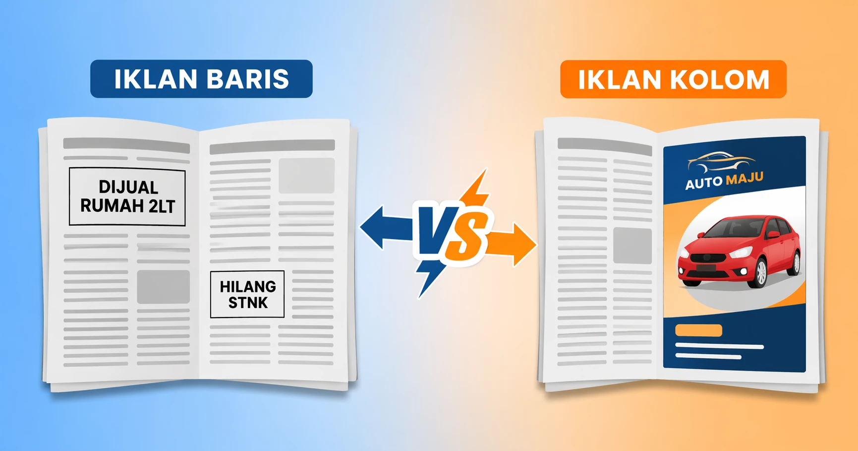 Read more about the article Perbedaan Iklan Baris dan Iklan Kolom di Koran: Panduan Lengkap